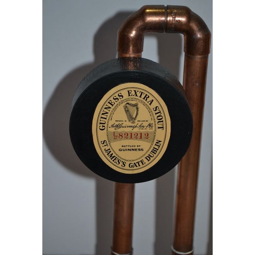 160 - Copper Pipe Steam Punk Style Guinness Display Stand