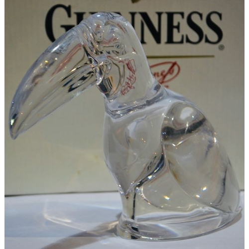 163 - Guinness Keyring + Crystal Souvenir + Glass Toucan