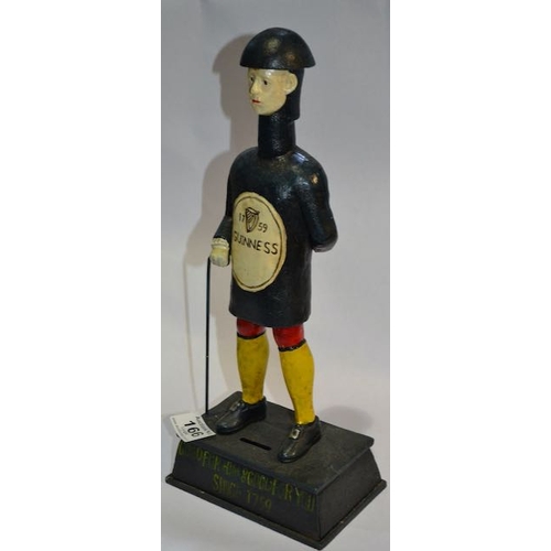 166 - Cast Guinness Man Moneybox - Appx 14