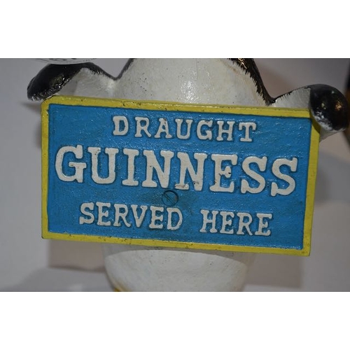 167 - Heavy Cast Draught Guinness Served Here Penguin Appx 9