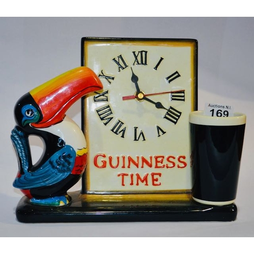 169 - Guinness UDV Guinness Toucan Clock - Appx 10x9