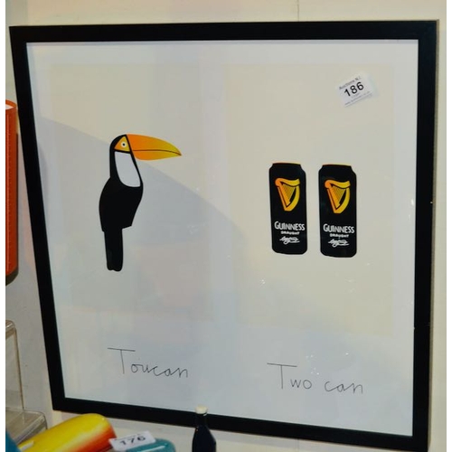 186 - Contemporary Toucan, Two Can Framed Print - Appx 21