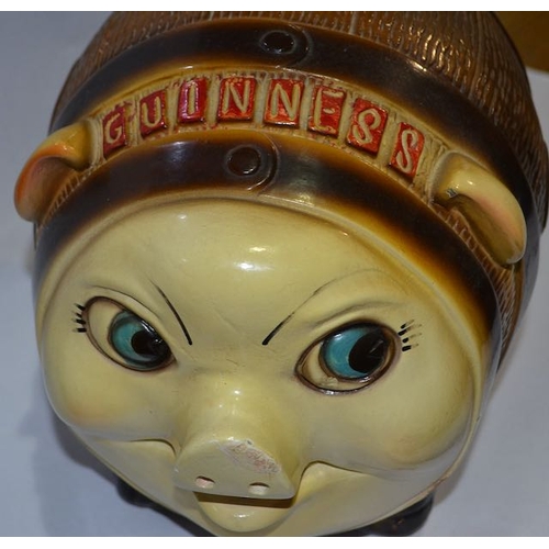 197 - Rare Large Guinness Barrel Pig Moneybox - Appx 12x8