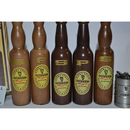 200 - Wooden Guinness Salt & Pepper Set x2 + Extra Salt