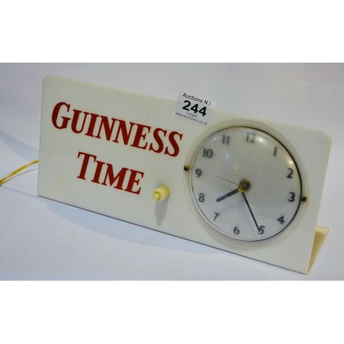 244 - Guinness Time Clock & Lamp - 12x5