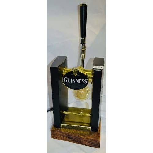 245 - Guinness Beer Tap Lamp - 13x9