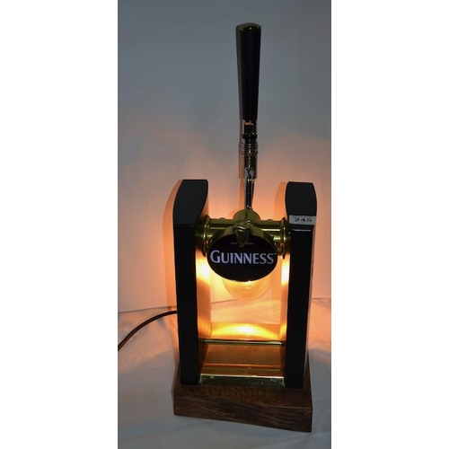 245 - Guinness Beer Tap Lamp - 13x9