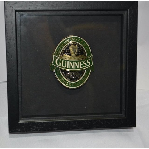 247 - 4x Box Framed Guiness Crests