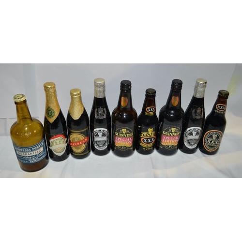 251 - Collection of 14 Different Guinness Bottles Incl Special Brew, Enniscorthy, Golden Ale