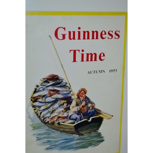 254 - Framed Guinness Time Autumn 1953 Print - 13.5x16.5