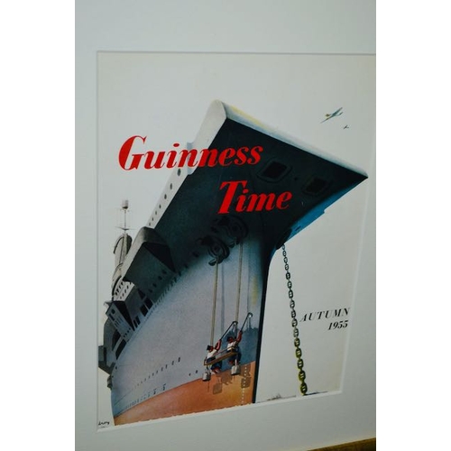 258 - Framed Guinness Time Autumn 1955 Gilroy Print - 13.5