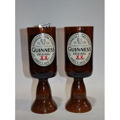 211 - Pair of Guinness Bottle Goblets