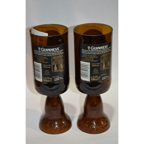 211 - Pair of Guinness Bottle Goblets