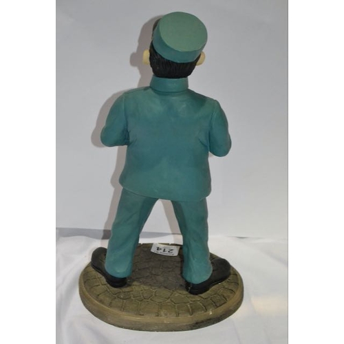 214 - Guinness Official Merchandise Gilroy Reproduction Heavy Zoo Keeper Statue - Appx 16x9