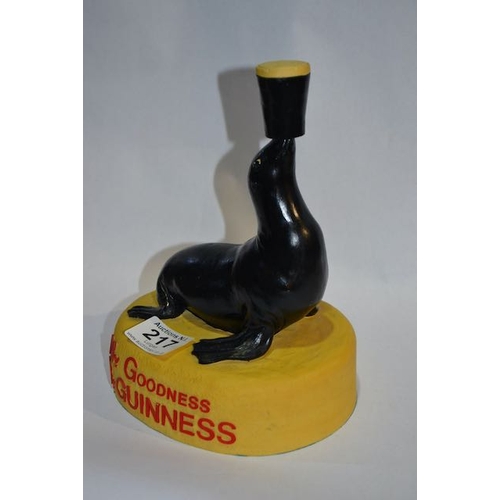 217 - Guinness Official Merchandise Gilroy Reproduction SeaLion Statue - Appx 6x9