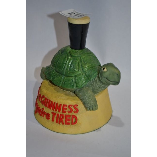 218 - Guinness Official Merchandise Gilroy Reproduction Tortoise Statue - Appx 6x6