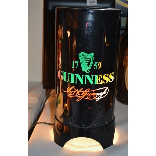 220 - Guinness Revolving Colour Lamp with Bouncing Colour Dots -  13x6