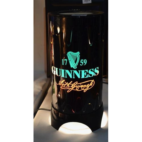 220 - Guinness Revolving Colour Lamp with Bouncing Colour Dots -  13x6