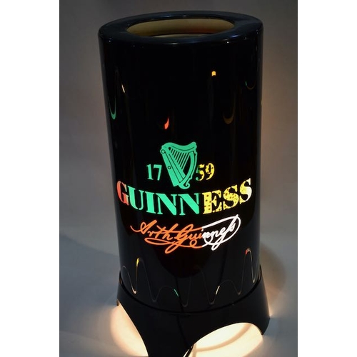 237 - Guinness Revolving Colour Lamp with Bouncing Colour Dots -  13x6