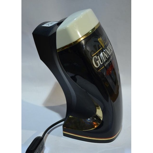 238 - Guinness Draught Beer Pump Front Lamp - 12x6