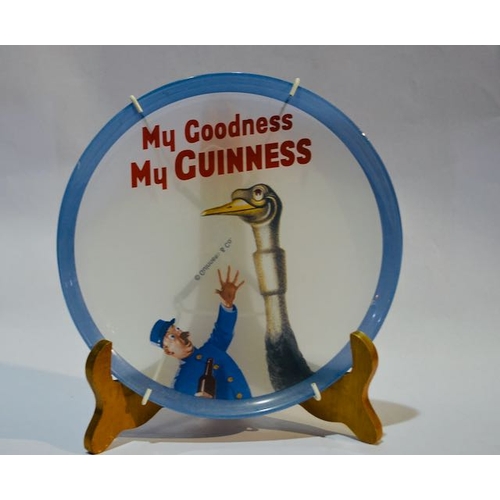 240 - Guinness & Co Gilroy Scene Glass Plate Set of 4