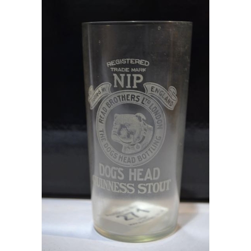 271 - Dogs Head Guinness Stout Nip Glass