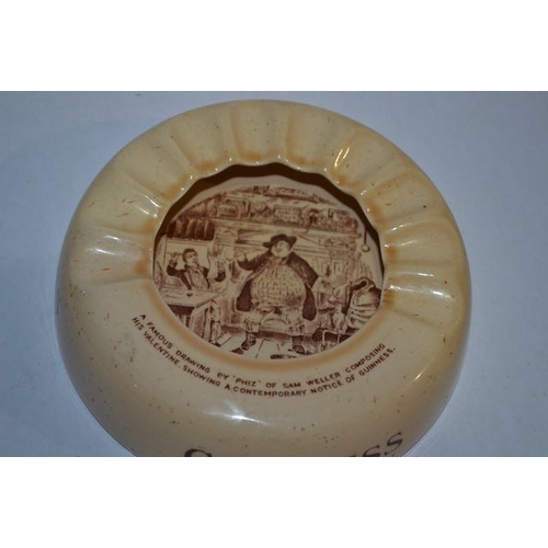 288 - Phiz Ashtray by Wiltshaw & Robinson for Arthur Guinness with Cigarette Rests GA.58.C c1936