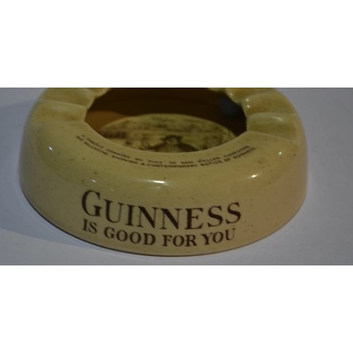 289 - Phiz Ashtray by Wiltshaw & Robinson for Arthur Guinness GA.A.58C with Cigarette Rests Made with Deep... 