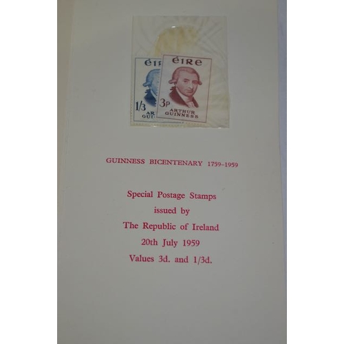 291A - Guinness Bicentenary Special Postage Stamps Issued by The Republic of Ireland 20th July 1959 + 2x Mo... 