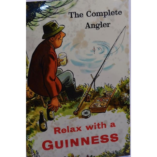 299 - The Complete Angler Relax with a Guinness Showcard by James Upton Ltd - 12x8