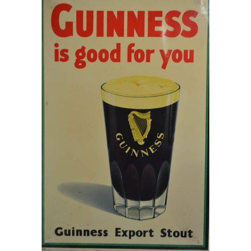 302 - Guinness is Good For You Guinness Export Stout Showcard by Sanders Philips & Co - 10x15