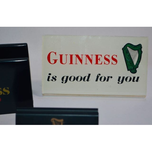 303 - Guinness is Good For You Perspex Stand + Guinness Napkin & Menu Holders