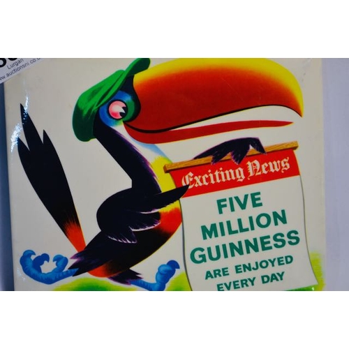 309 - Exciting News Five Million Guinness Are Enjoyed Every Day by Sanders Philips & Co Showcard - 8x7