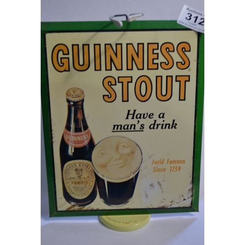 312 - Guinness Stout Have a Man's Drink Showcard Place & Place New York - 8x10