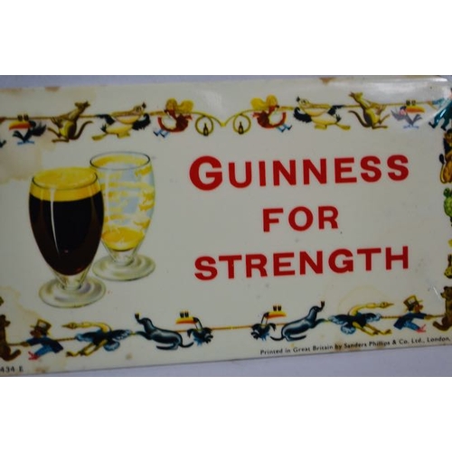 318 - Guinness for Strength Showcard by Sanders Philips & Co - 7x3.5