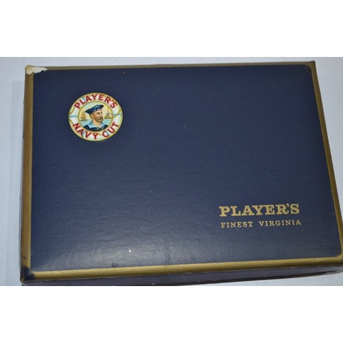 366 - Players Medium Navy Cut Finest Virginia Tobacco Original Cigarette Box Almost Full (5 Missing)