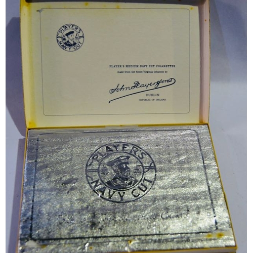 366 - Players Medium Navy Cut Finest Virginia Tobacco Original Cigarette Box Almost Full (5 Missing)