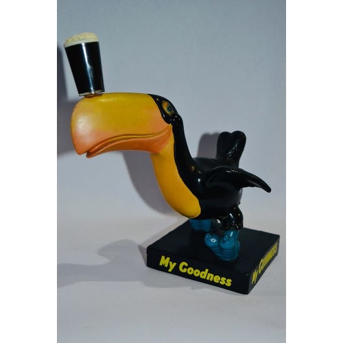 372 - Rare 1962 Running Toucan, 5000 Produced by Cascelloid Ltd Made in Vinyl - 18cm High