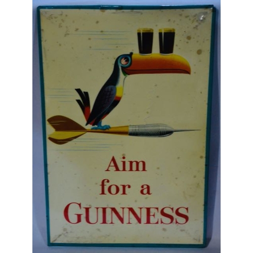 378 - Aim for a Guinness Showcard by Sanders Philips & Co - 10x15