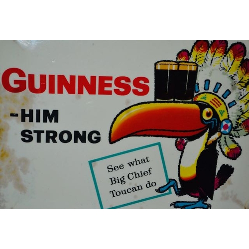 382 - Guinness - Him Strong - See What Big Chief Toucan do Showcard by Sanders Philips - 8x6