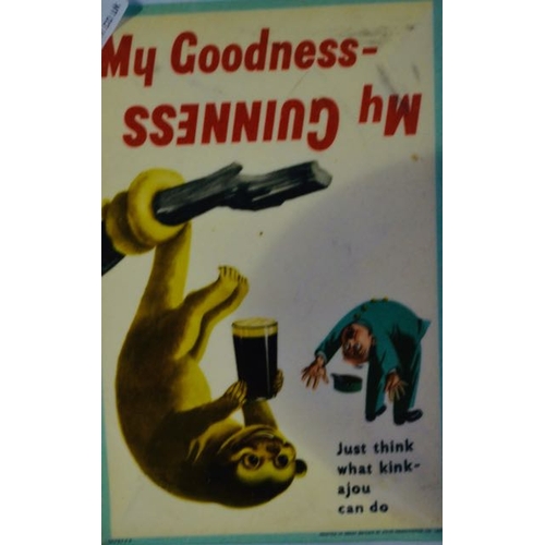 383 - My Goodness My Guinness - Just Think What Kink-Ajou Can Do Showcard by John Waddington - 4.5x6.5