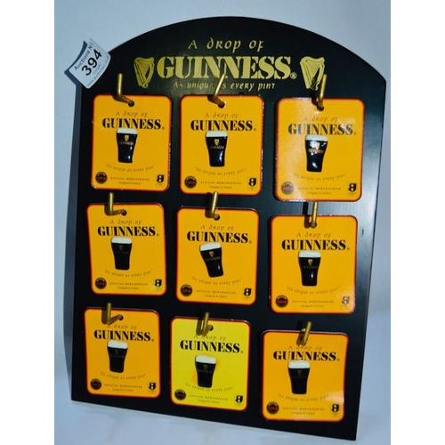 394 - A Drop of Guinness 'As Unique as Every Pint' Official Merchandise Badge x 9 on Display Stand