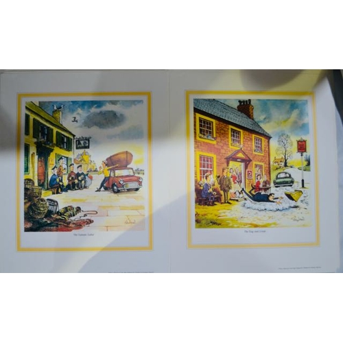 395 - Guinness Signs 1974 - A Collection of Inn Signs Designed for Guinness by Norman Thelwell - Set of 12