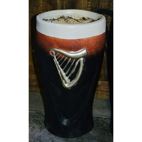 403 - Pair of Guinness Pint Planters - 17x9