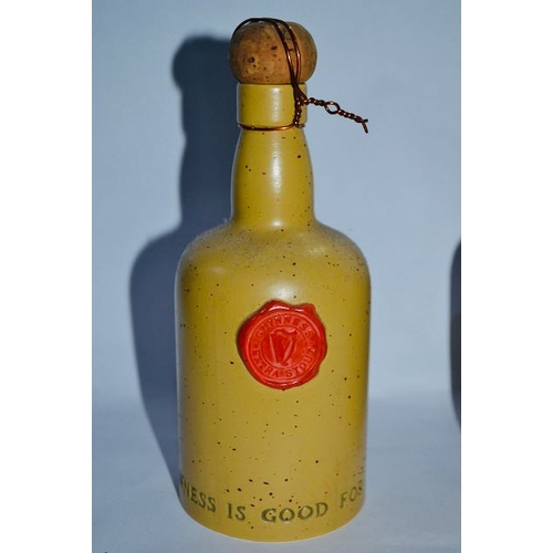 411 - Pair of Carlton Ware Stone Bottle c1967 'Guinness is Good For You'