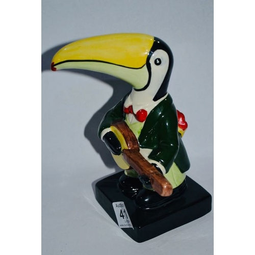 414 - Carlton Ware Toucan Band Banjo Player - Appx 7