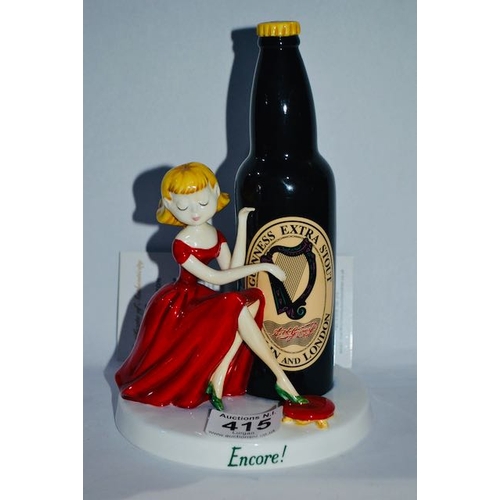 415 - Royal Doulton & Millennium Collectables Present Guinness Harpist MCL29 Ltd Ed No 105/750 with Cert