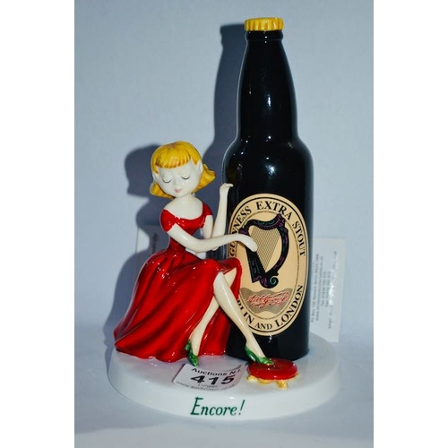 415 - Royal Doulton & Millennium Collectables Present Guinness Harpist MCL29 Ltd Ed No 105/750 with Cert