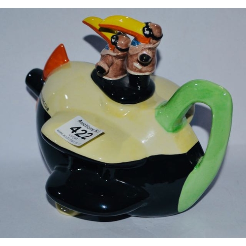 422 - Rare Carlton Ware Toucan Flying Club Teapot Ltd Ed No 64/250