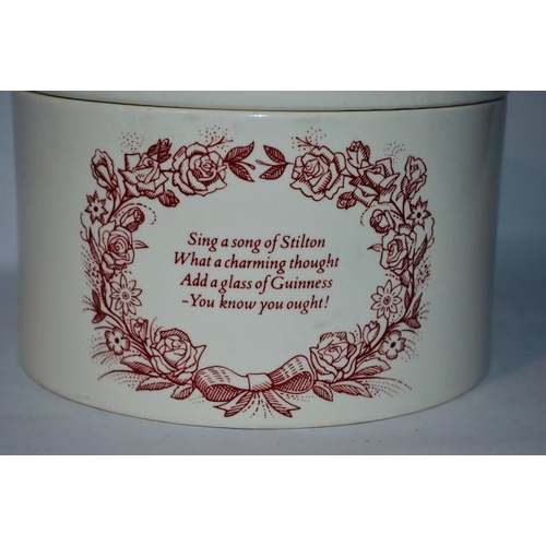 429 - Carlton Ware Sing A Song of Stilton Cheesepot c1960s